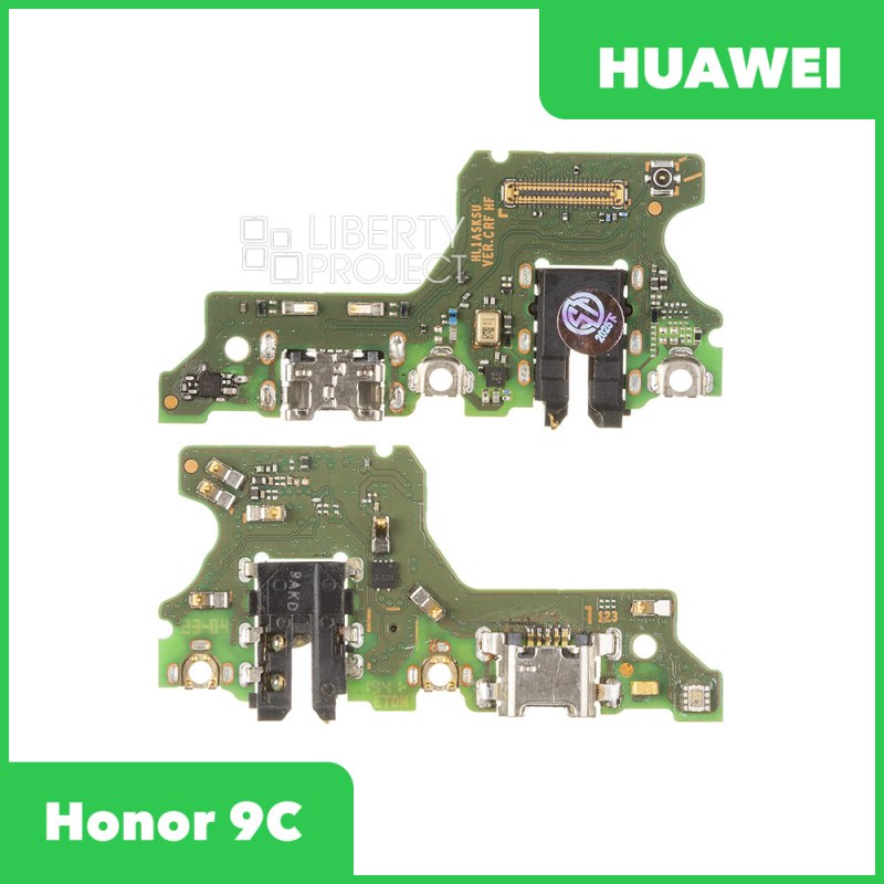 Шлейф/FLC Huawei Honor 9C (AKA-L29) на системный разъём/разъём гарнитуры/микрофон (оригинал)