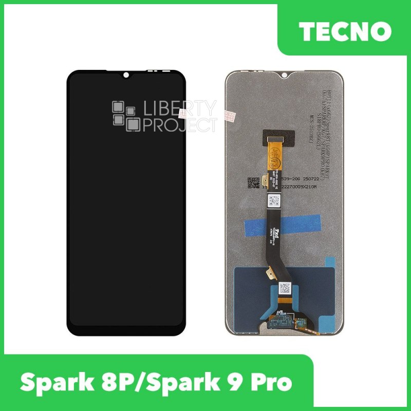 LCD дисплей для Tecno Spark 8P / Spark 9 Pro с тачскрином (черный) OR LCD