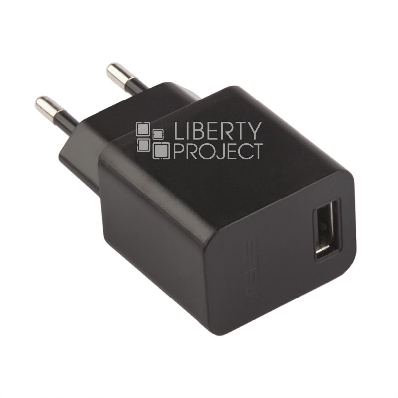 СЗУ Asus 2А с выходом USB + кабель Micro USB (черное/коробка)