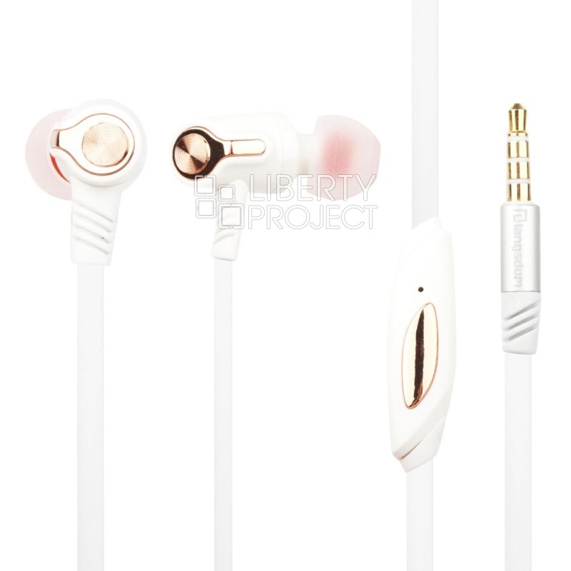 Гарнитура "Langsdom" EH360 In-Ear Headphones (розовая/коробка)