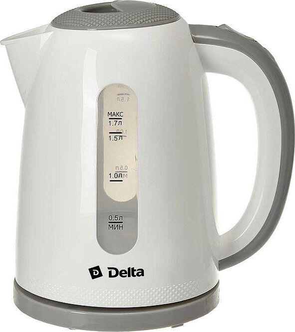Чайник электрический DELTA DL-1106 white (1,7л. пластик)