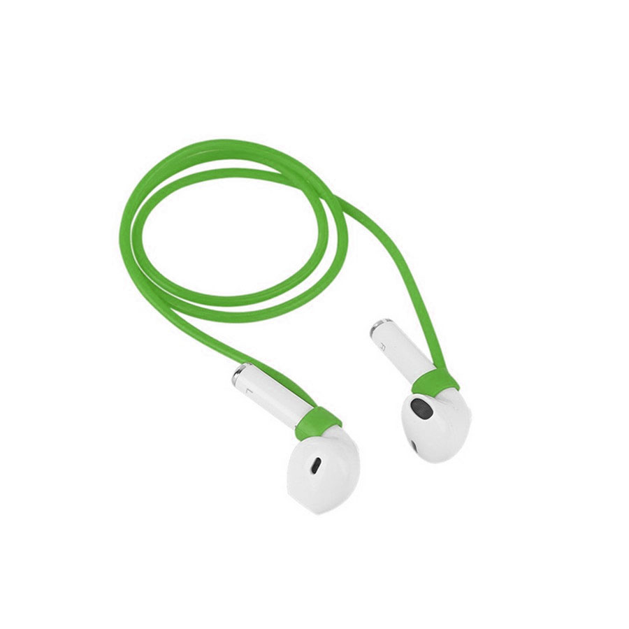 Силиконовый шнур для AirPods салатовый
