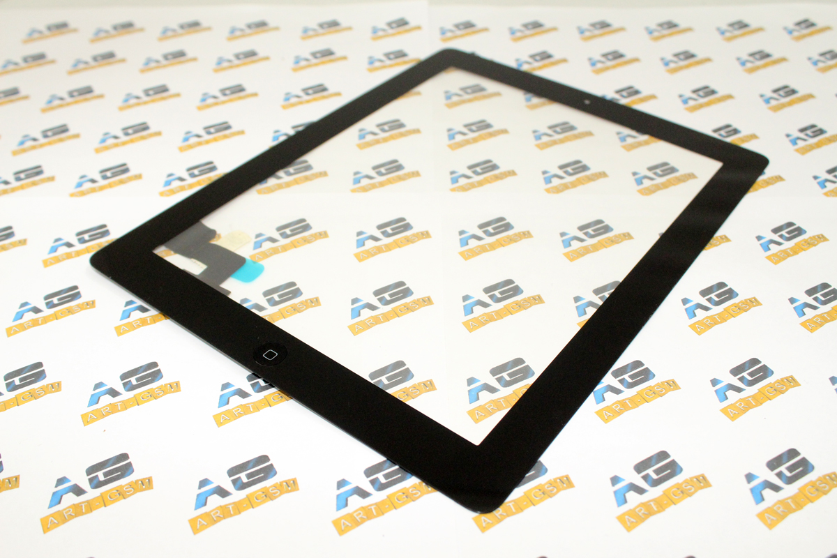 Тачскрин (сенсорное стекло) для iPad 2 черный (AAA)