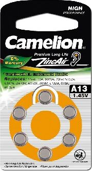 Элементы питания CAMELION (12824) ZA13 BL-6