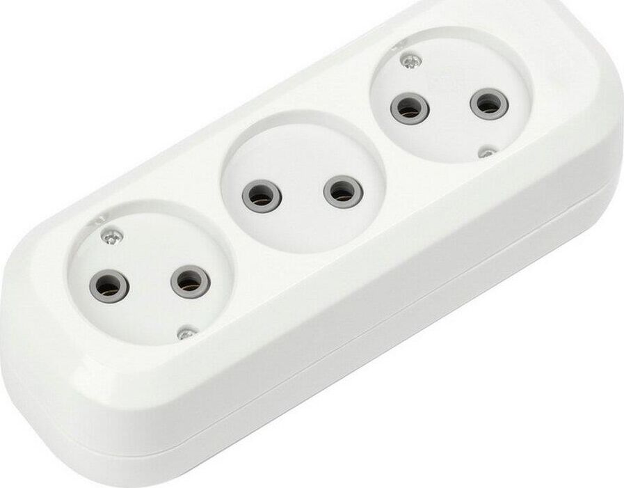 SMARTBUY (SBE-10-3-00-N) колодка бакелитовая, 3 гнз. 10а/2,2квт, б/з