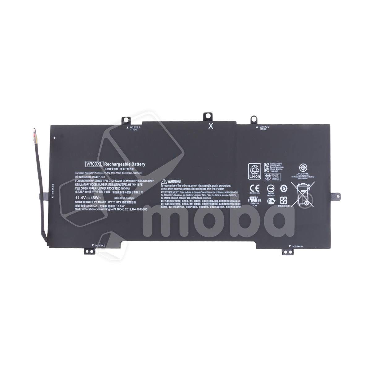 Аккумуляторная батарея для ноутбука HP Pavilion 13-d (VR03XL) 3830 mAh
