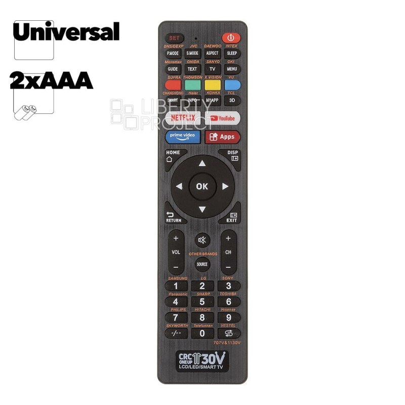 Универсальный пульт ДУ для телевизора CRC 1130V