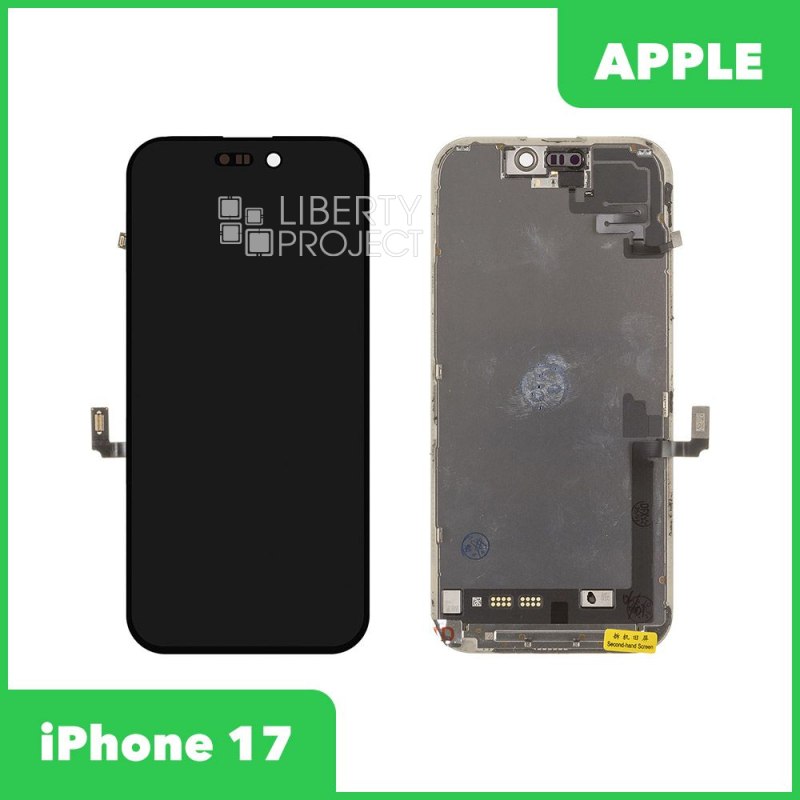 LCD дисплей для Apple iPhone 17 (черный) с тачскрином original (change glass) без ошибки