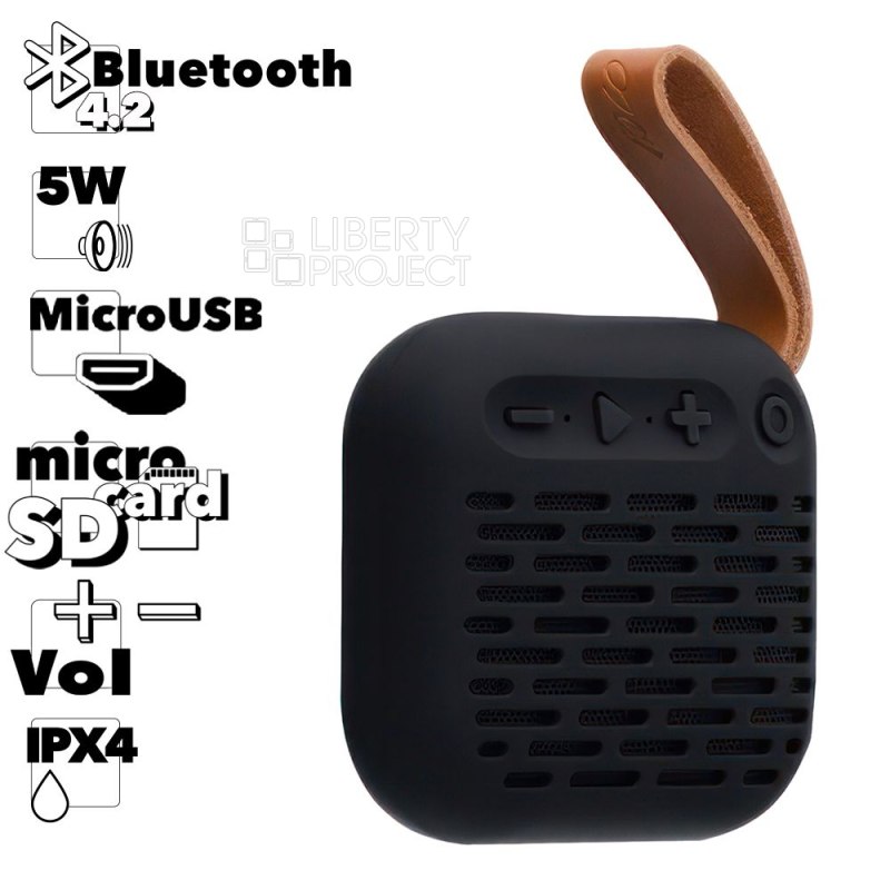 Bluetooth колонка HOCO BS22 Rhythmic Motion BT4.2, 5W, microSD, IPX4 (черный)