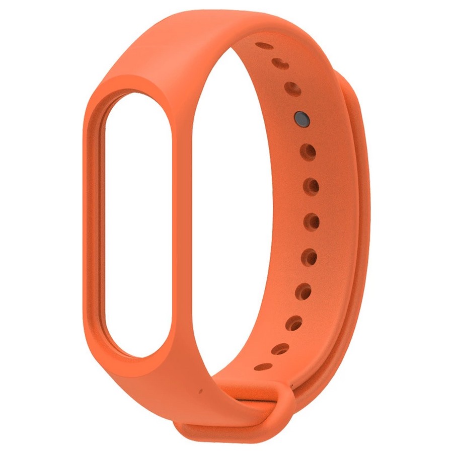 Силиконовый ремешок для Xiaomi mi band 5/6/7 оранжевый