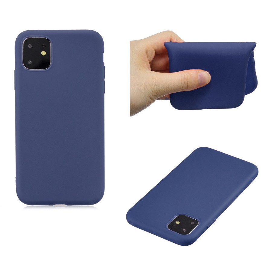 Силиконовая накладка тонкая для Apple iPhone 11 Pro синий