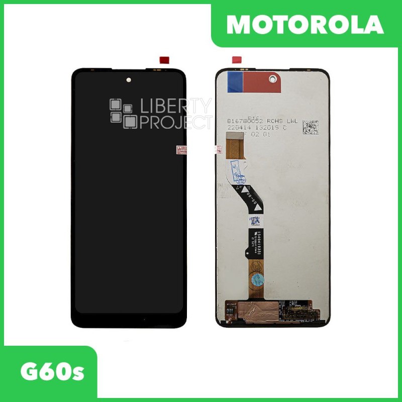 LCD дисплей для Motorola G60s в сборе с тачскрином (черный) Premium Quality