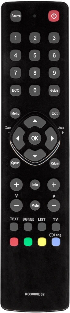 Пульт Huayu RC3000E02 для телевизора Thomson, TCL, Hyundai, Lentel, Telefunken