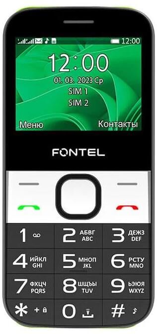 Телефон мобильный FONTEL SP230 черный