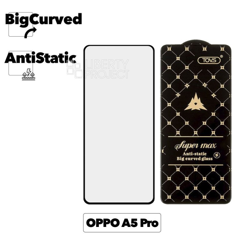 Защитное стекло для OPPO A5 Pro Super max Anti-static big curved glass