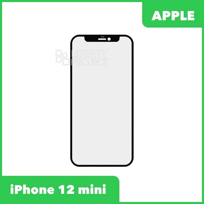G+OCA PRO стекло для IPhone 12 mini олеофобное покрытие (черный)