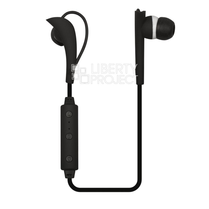 Bluetooth гарнитура BT-5 вставные наушники (черная/коробка)