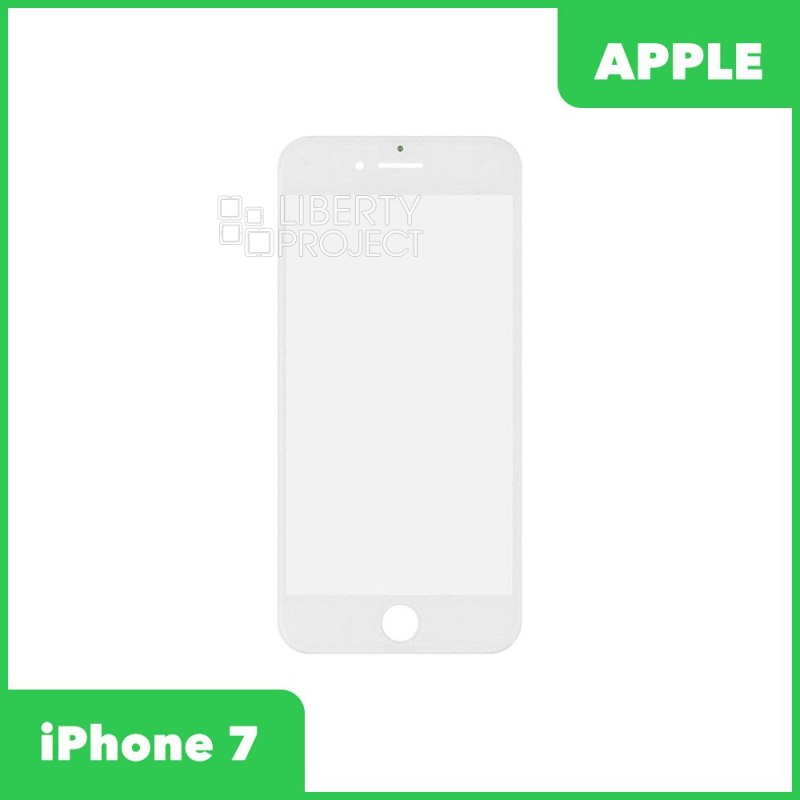 G+OCA PRO стекло + рамка для IPhone 7 олеофобное покрытие (белый)