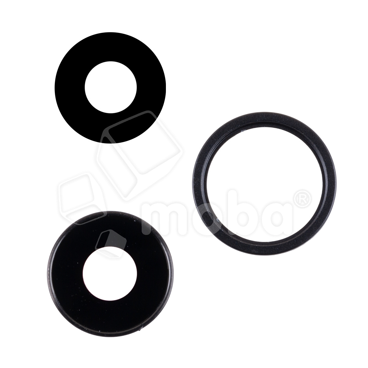 Стекло камеры для iPhone 16e/17e (A3408/A3409/A3410/A3212/A3634) Черный