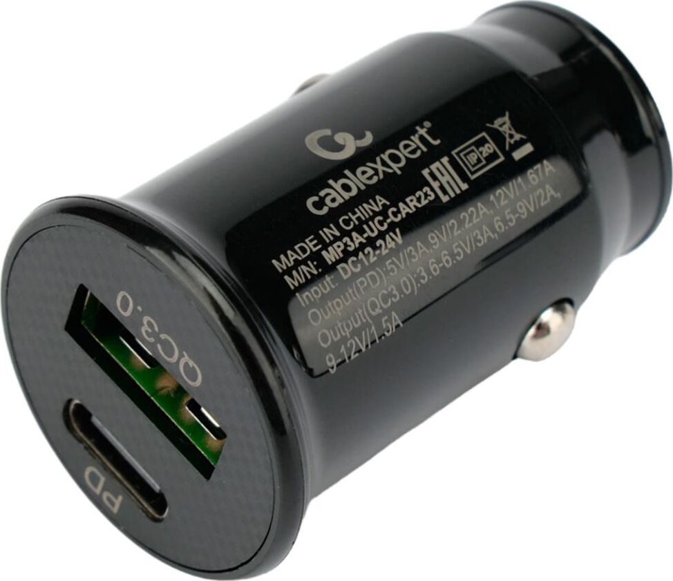 Автомобильное зарядное устройство CABLEXPERT (21238) MP3A-UC-CAR23