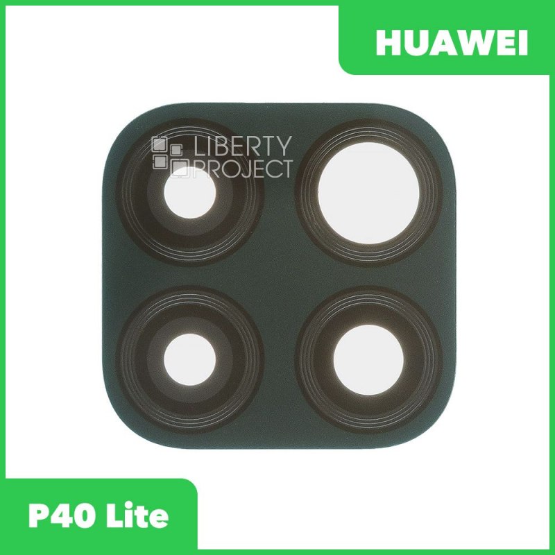 Стекло задней камеры для Huawei P40 Lite (JNY-LX1) (без рамки) (зеленый)