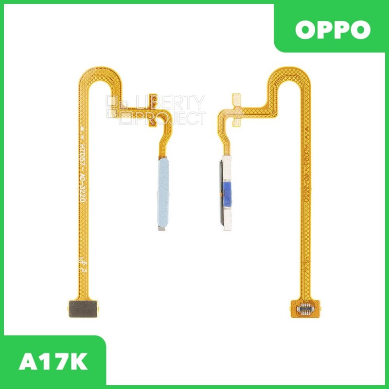 Шлейф/FLC OPPO A17K (CPH2471) сканер отпечатка пальца (голубой)
