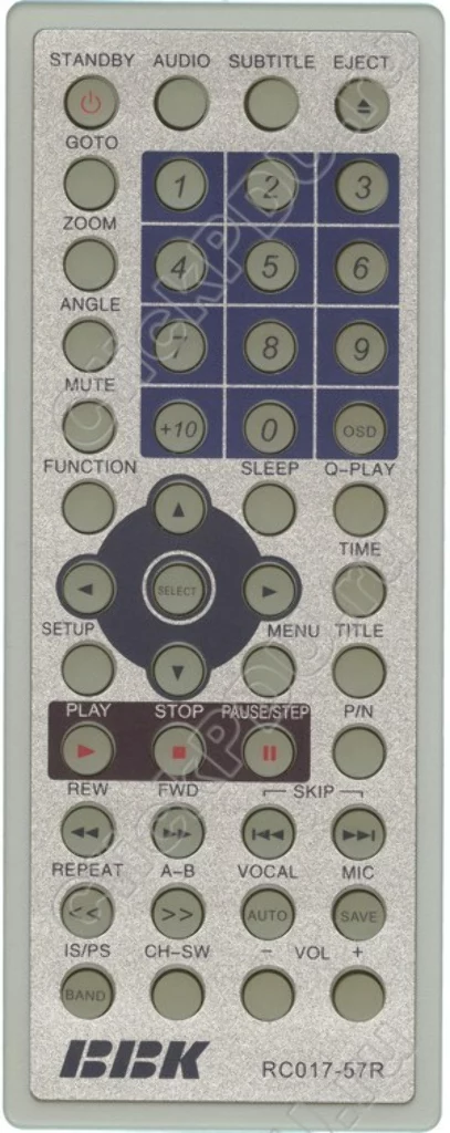 Пульт BBK RC017-57R (ABS541T) для домашнего кинотеатра BBK