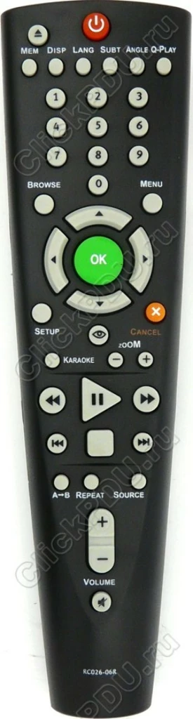 Пульт Huayu RC026-06R для DVD плеера BBK