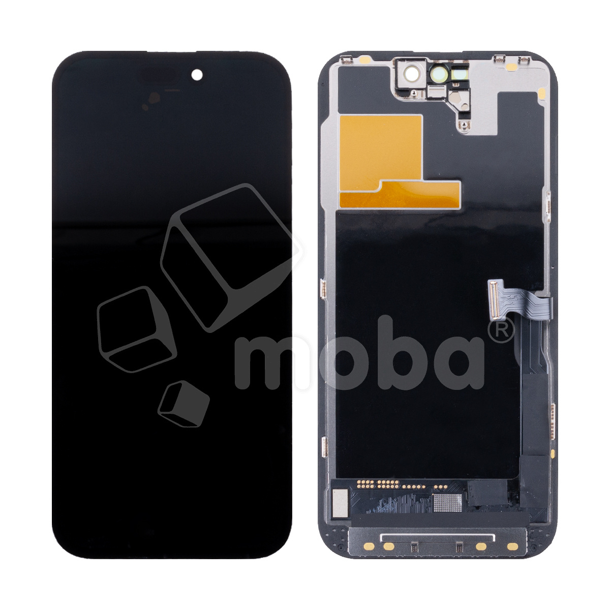 Дисплей для iPhone 14 Pro (A2891) в сборе с тачскрином Черный - (Hard OLED, Full HD) (площадка под IC)