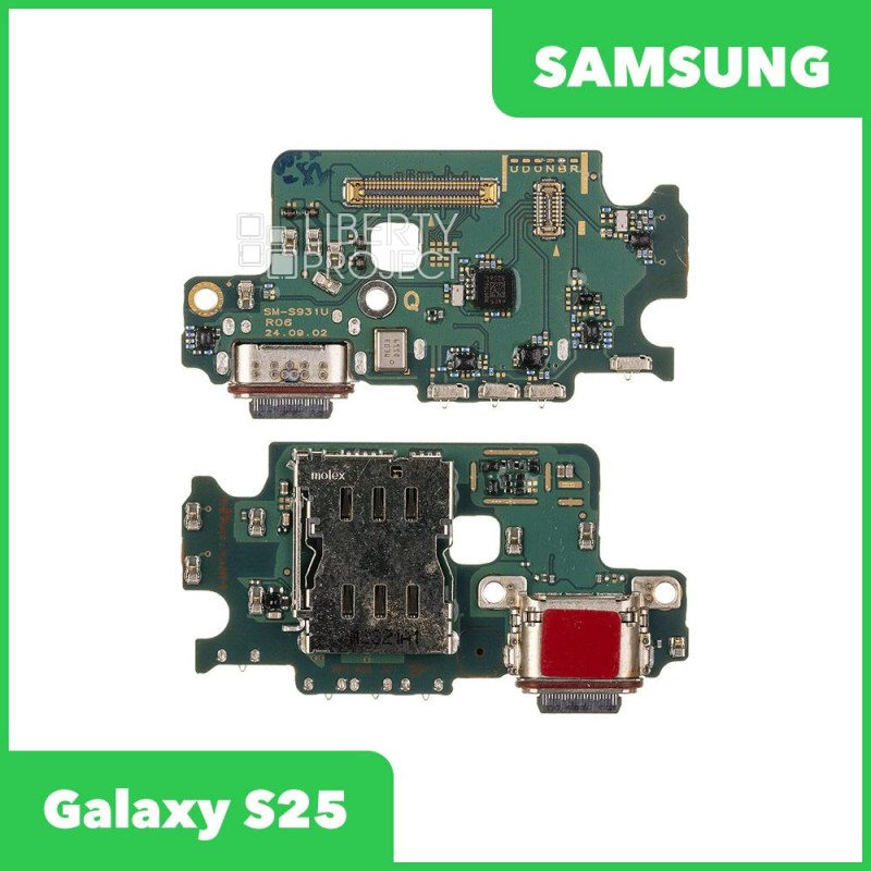 Шлейф/FLC Samsung Galaxy S25 SM-S931B на системный разъём/микрофон, ориг