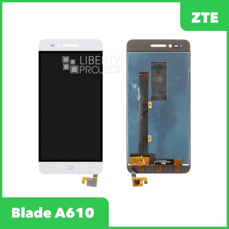 LCD дисплей для ZTE Blade A610 в сборе с тачскрином (белый)