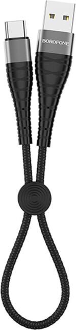 Кабель BOROFONE (6931474712004) BX32 нейлон 0.25м черный