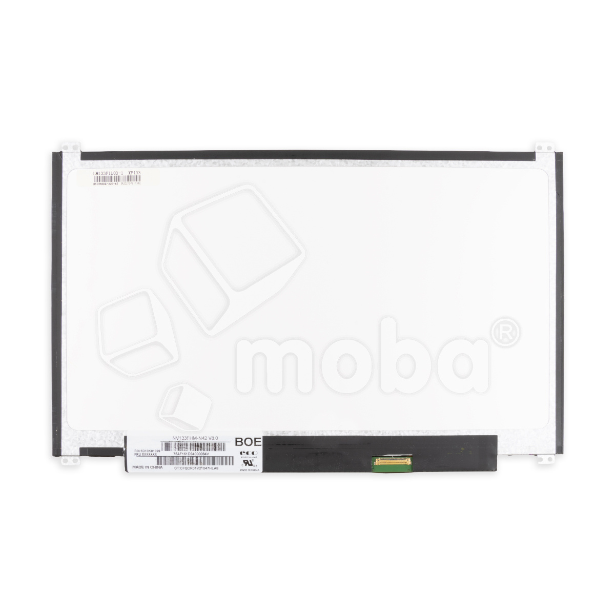 Матрица 13.3" LED 1920x1080 IPS Slim 30 pin справа внизу, матовая (уши вверху/внизу) (NV133FHM-N42 V8.0)