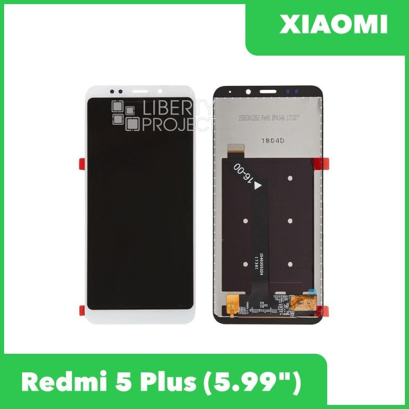 LCD дисплей для Xiaomi Redmi 5 Plus с тачскрином (белый)
