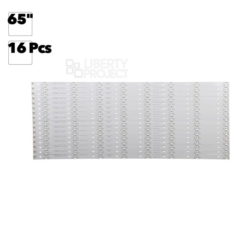 Светодиодная подсветка для телевизоров 65" SVJ650A21-Rev03-8LED-150106 (комплект 16 шт)