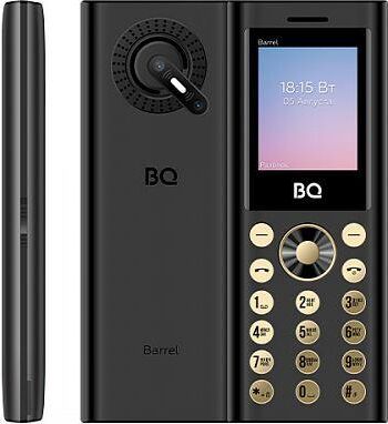 Телефон мобильный BQ 1858 Barrel Black/Gold