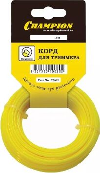 Леска для триммера CHAMPION C5002 - корд трим. Round 2.0мм* 15м (круглый) в мотке