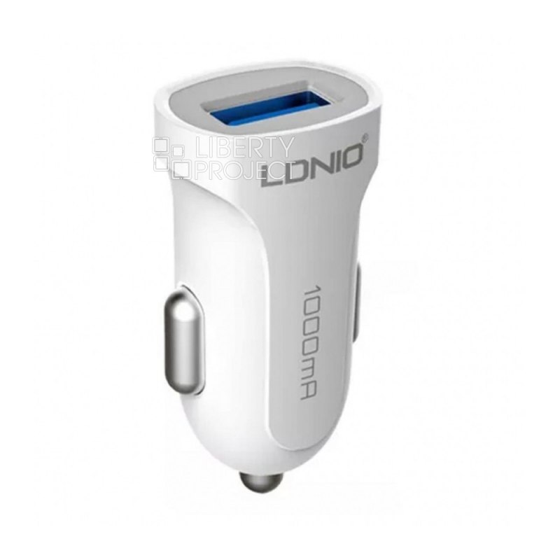 АЗУ "LDNIO" 1 USB 1А + кабель Lightning 8-pin DC-17 6G (белое/коробка)