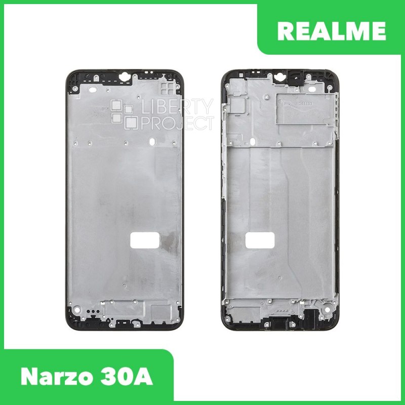 Рамка дисплея для Realme Narzo 30A (RMX3171) (черный)
