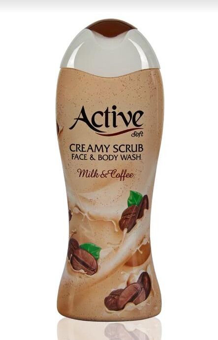 ACTIVE Гель-скраб кремовый для душа Кофе с молоком , 400 мл (512306012)