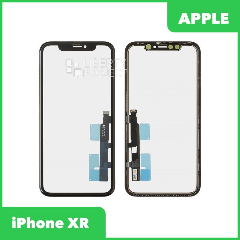 Тачскрин для Apple iPhone XR в рамке + OCA (черный)