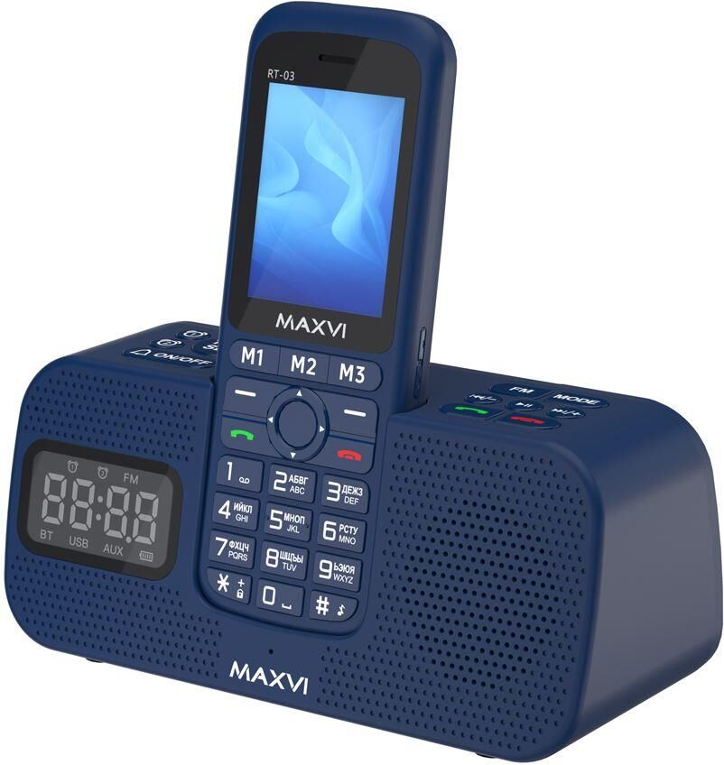 Телефон мобильный MAXVI RT-03 blue