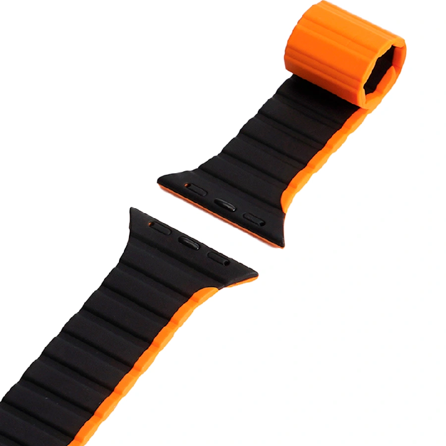 Ремешок DUX DUCIS совместимый с Apple Watch (38/40/41mm) силиконовый черный