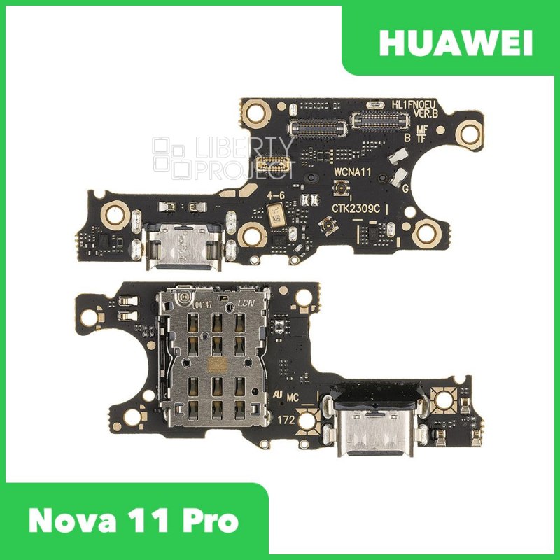 Шлейф/FLC Huawei Nova 11 Pro (GOA-LX9) на системный разъём/микрофон