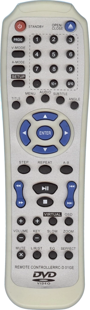 Пульт Elenberg RC-D01GE сигнал для DVD плеера Elenberg