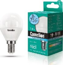 Лампа светодиодная CAMELION (12393) LED8-G45/845/E14/4500К
