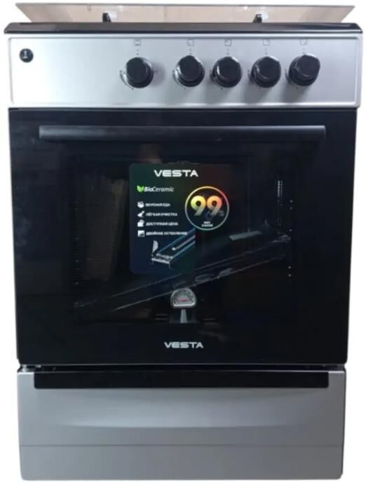 Плита газовая VESTA Bergamo VGG 10-G Серый ГКдух Ex c VD