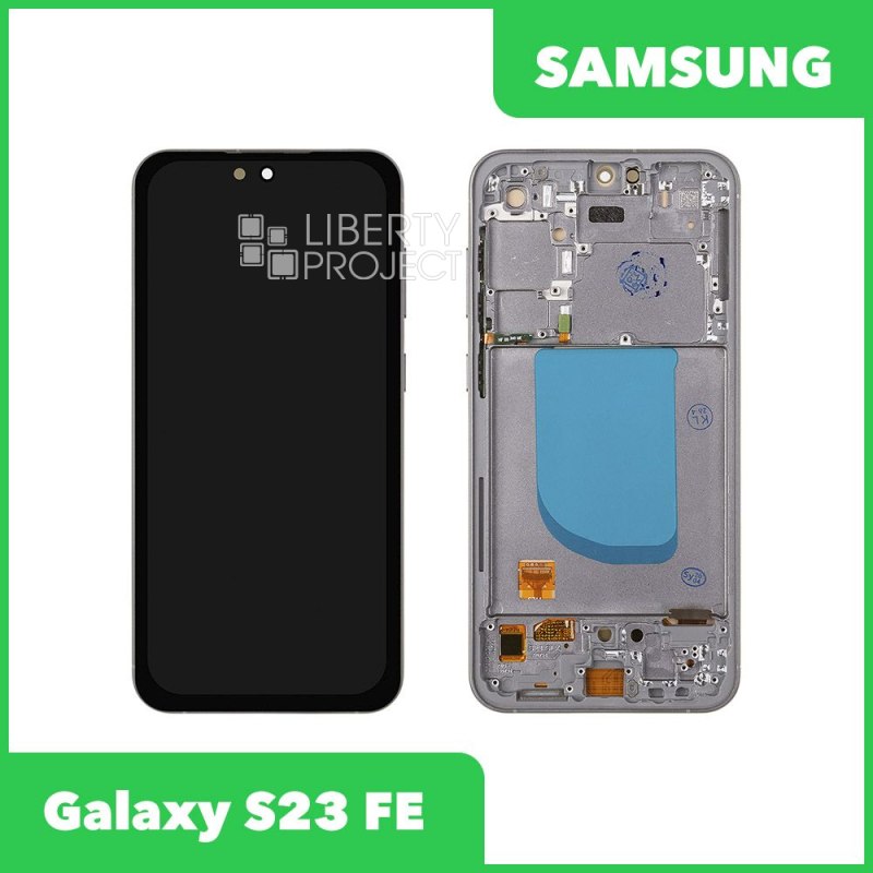 LCD дисплей для Samsung Galaxy S23 FE SM-S711 в сборе в рамке OLED Full Size (черный)