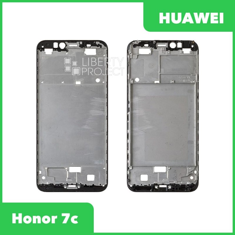 Рамка дисплея (средняя часть) Huawei Honor 7c AUM L41 черная