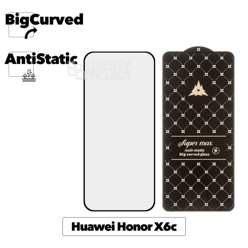 Защитное стекло для Huawei Honor X6c Super max Anti-static big curved glass